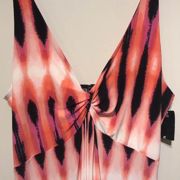 Summer Travel Printed Maxi Dress NWT Jersey - Picture 3 of 8